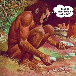 Lower Palaeolithic Führer flint knapping.